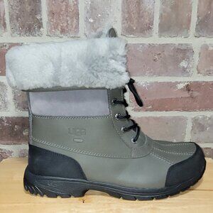 New Mens UGG Butte 5521 Waterproof Vibram Sole Winter Boots Metal Grey Size 13